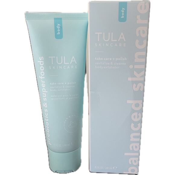 Tula Skincare Take Care & Polish Exfoliate 8.1oz/240ml NEW IN BOX SEALED Full Sz - Picture 1 of 6
